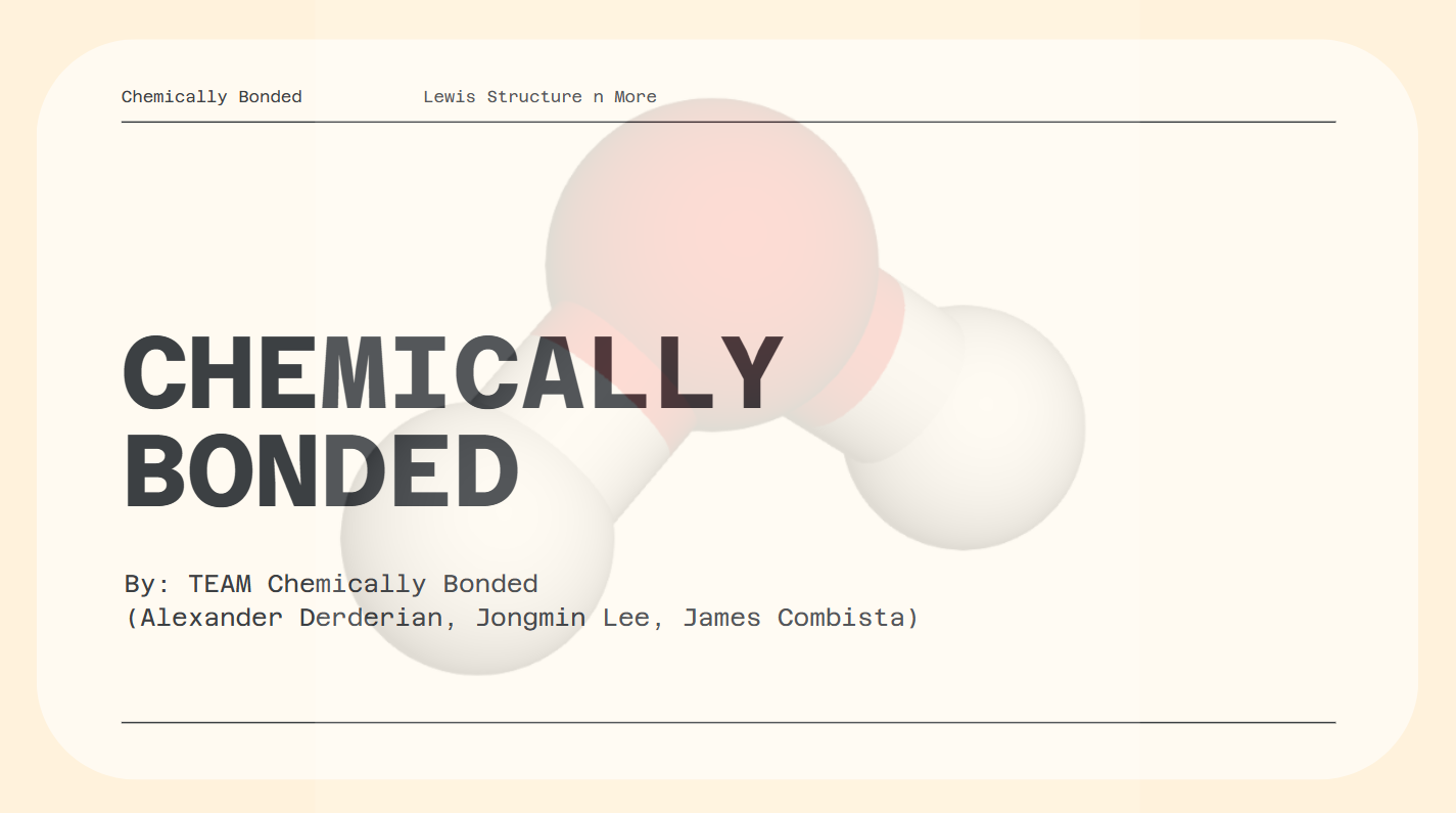 {'en': 'Chemically Bonded', 'ko': 'Chemically Bonded', 'fr': 'Chemically Bonded'}