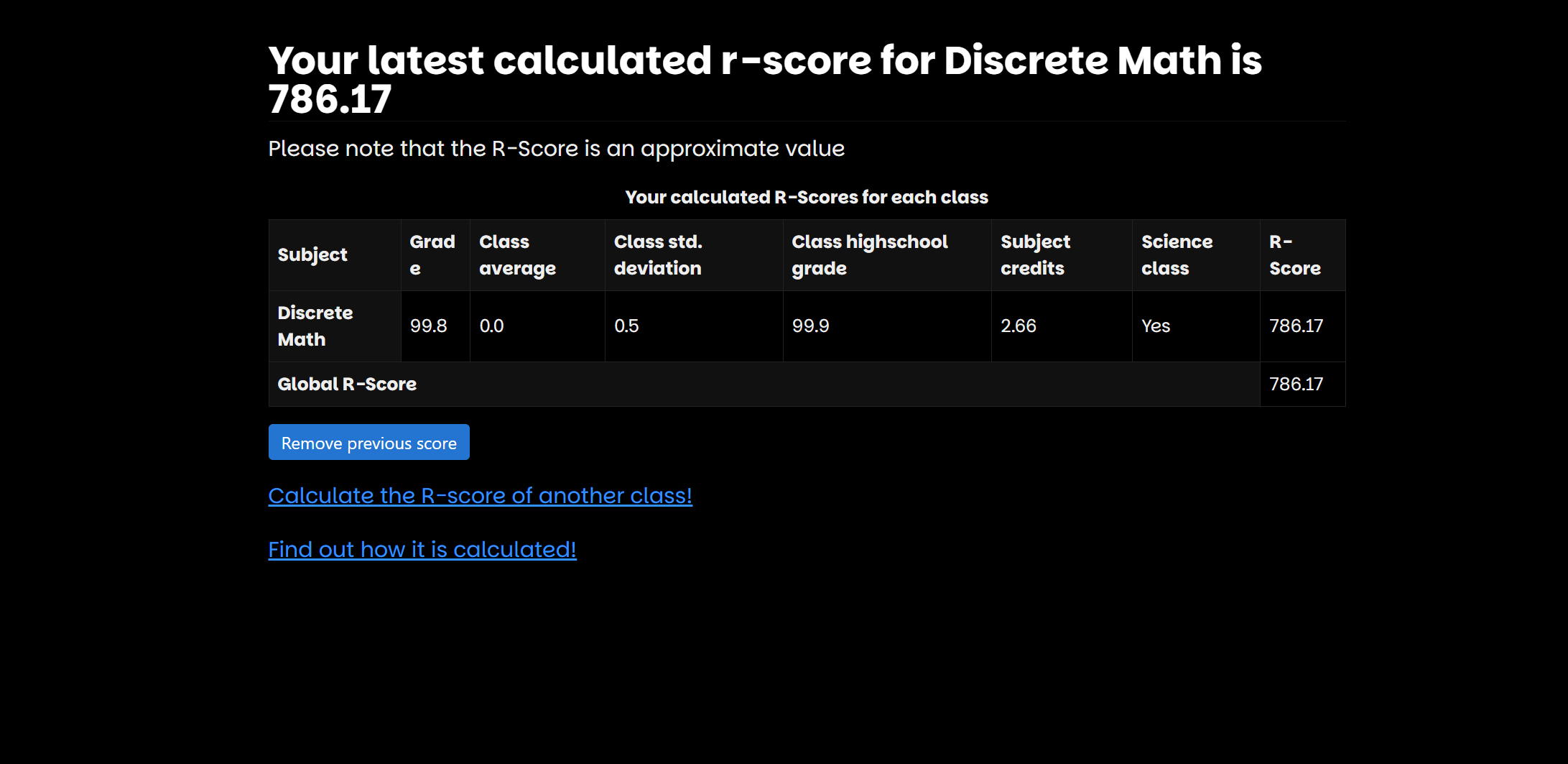 J-score* screenshot