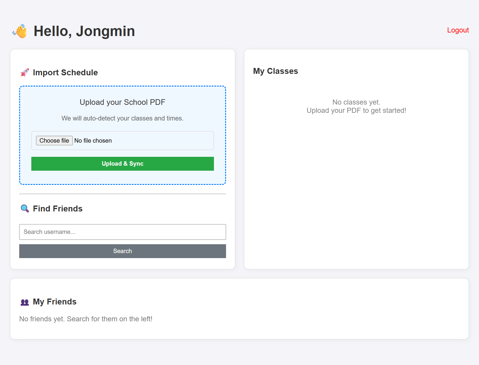 Meeting App screenshot