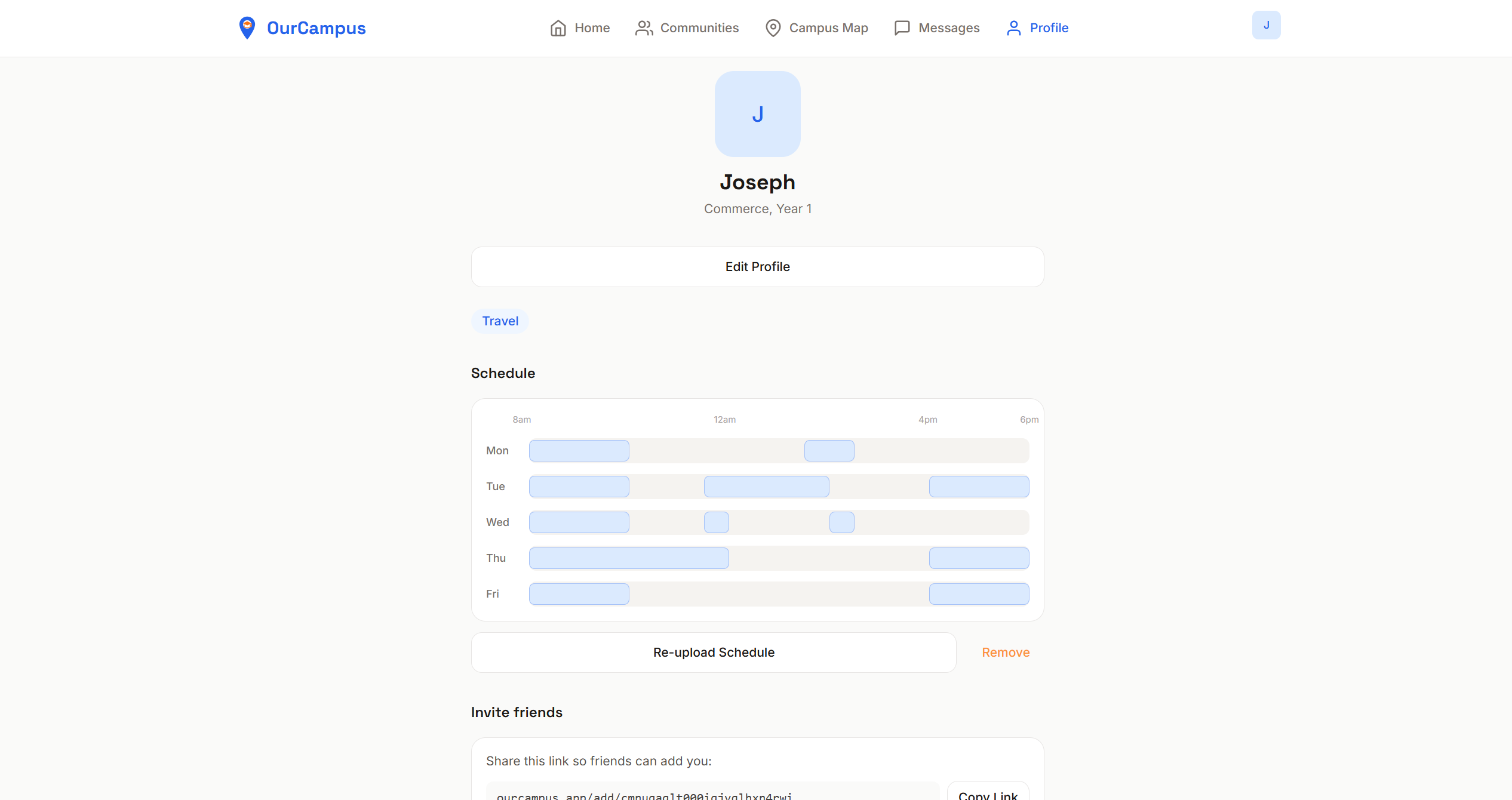 OurCampus screenshot