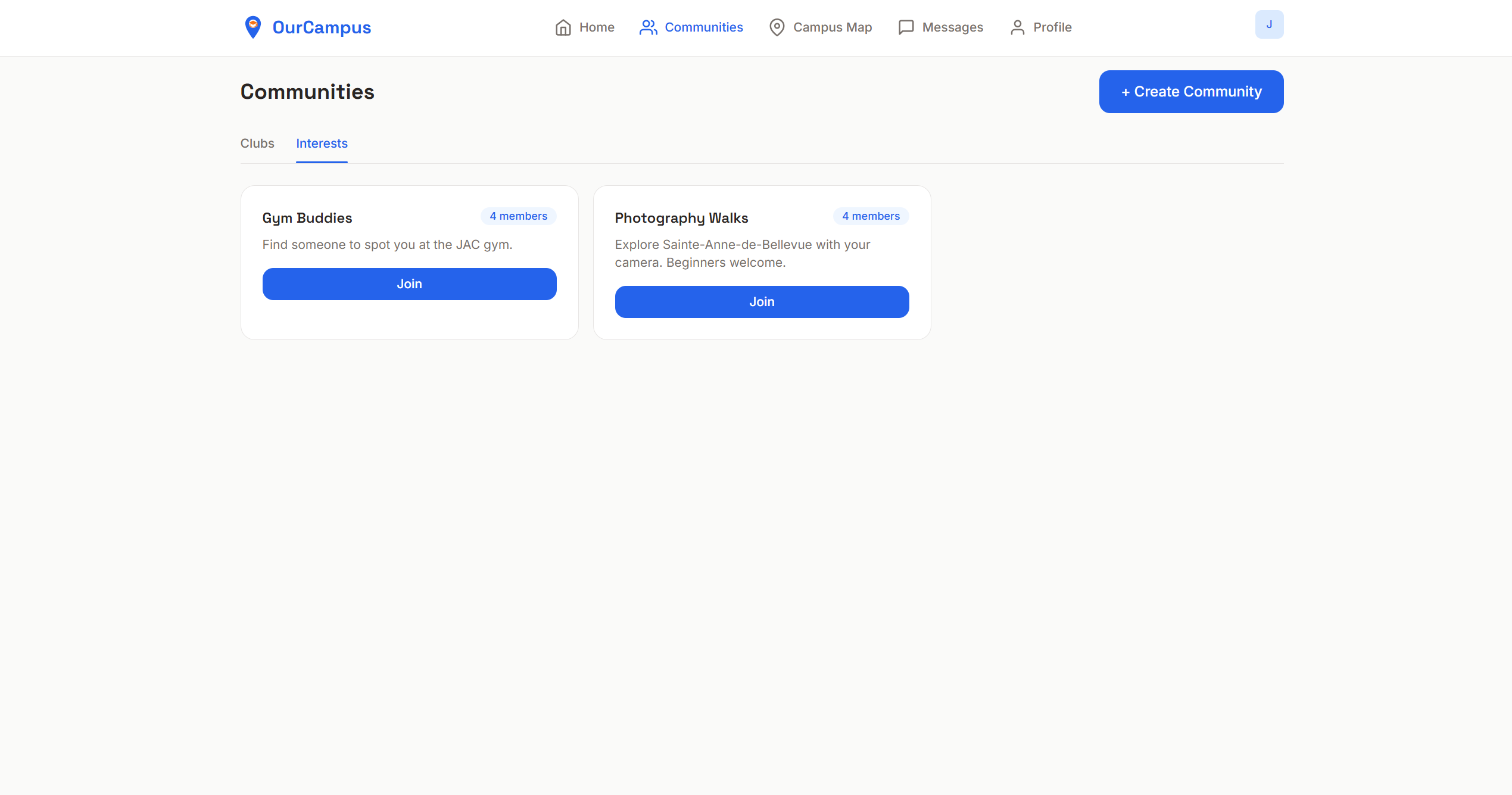 OurCampus screenshot